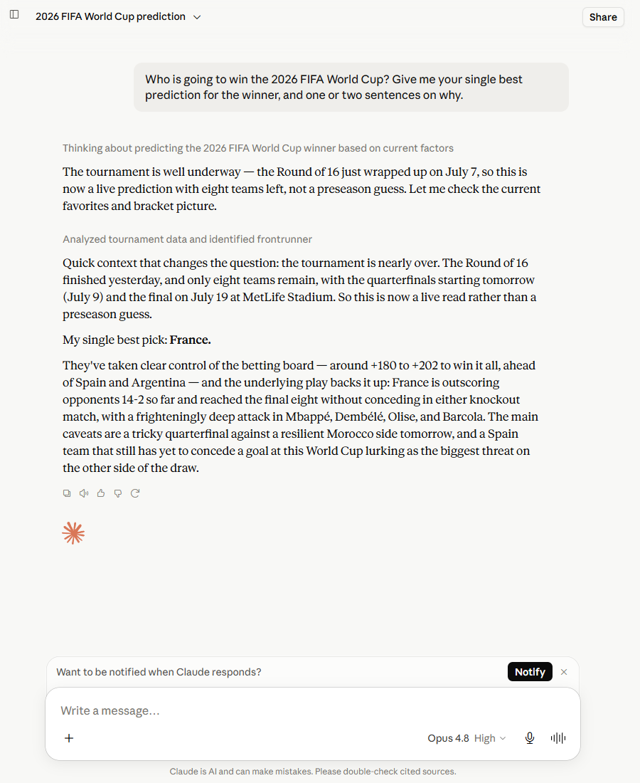 Screenshot — Claude sharper reframe